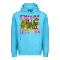 Ocean Blue it takes a lot of a lot of balls to golf like i do Premium Hoodie - Artiststas