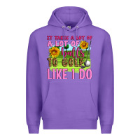 Purple it takes a lot of a lot of balls to golf like i do Premium Hoodie - Artiststas
