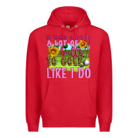 Red it takes a lot of a lot of balls to golf like i do Premium Hoodie - Artiststas