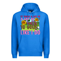 True Royal it takes a lot of a lot of balls to golf like i do Premium Hoodie - Artiststas