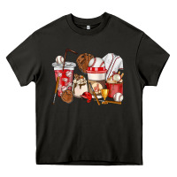 Asphalt Baseball coffee cups Heavy Core Tee - HowdyJamesFarm