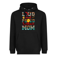 Black loud and proud softball mom Heavyweight Hoodie - RanaPortraitStore