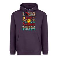 Plum loud and proud softball mom Heavyweight Hoodie - RanaPortraitStore