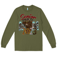 Army Green Senior Mom 2023 Long Sleeve Tee - CowhideDigitalArt