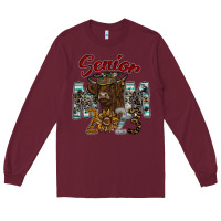 Burgundy Senior Mom 2023 Long Sleeve Tee - CowhideDigitalArt