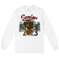 White Senior Mom 2023 Long Sleeve Tee - CowhideDigitalArt