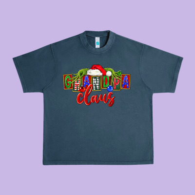 Christmas Grandpa Claus Urban Heavy Tee Designed By Fadigitalartstudio