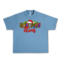 Pebble Blue Christmas Grandpa Claus Urban Heavy Tee - FaDigitalArtStudio