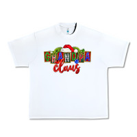 White Christmas Grandpa Claus Urban Heavy Tee - FaDigitalArtStudio