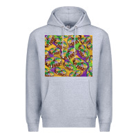 Heather Grey mardi gras king cake Premium Hoodie - RanaPortraitStore