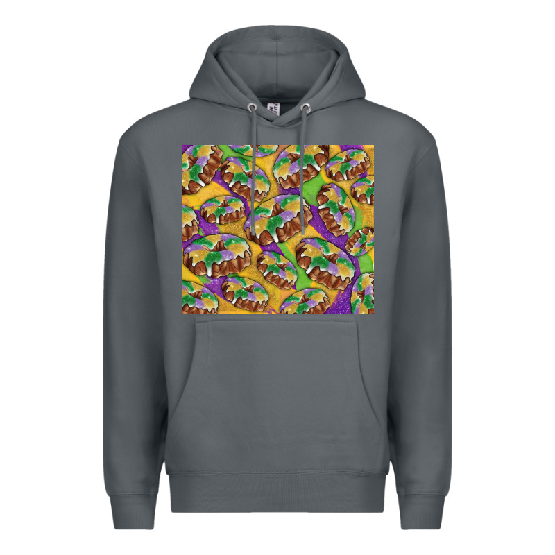 Mardi Gras King Cake Premium Hoodie by RanaPortraitStore | Teevron