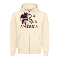 Sandshell god bless america Zipper Hoodie - JahusDesignShop
