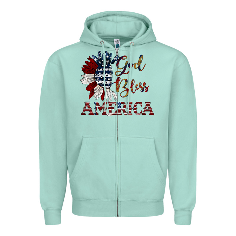 God Bless America Zipper Hoodie by JahusDesignShop | Teevron