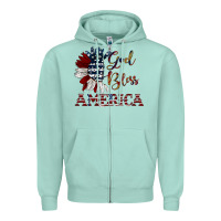 Seafoam god bless america Zipper Hoodie - JahusDesignShop