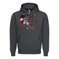 Smoke god bless america Zipper Hoodie - JahusDesignShop