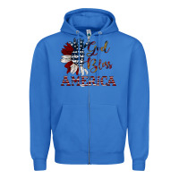True Royal god bless america Zipper Hoodie - JahusDesignShop