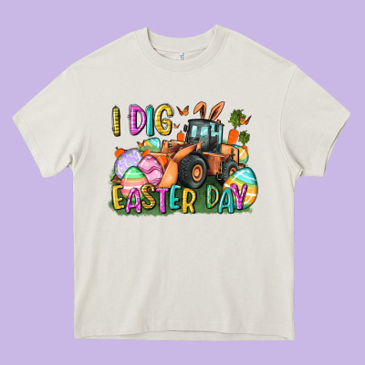 I Dig Easter Day Heavy Core Tee Designed By Cowgirlartshop