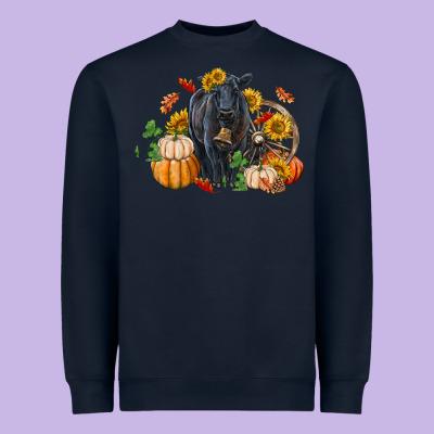 Fall Black Angus Heavyweight Sweatshirt Designed By Ranaportraitstore