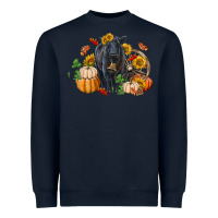 Navy Fall black angus Heavyweight Sweatshirt - RanaPortraitStore