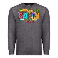 Charcoal Heather salty vibes Premium Sweatshirt - RanaPortraitStore