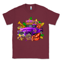 Burgundy mardi gras truck olivia Classic Tee - OliviaCreatesArt