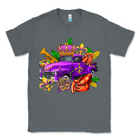Charcoal Heather mardi gras truck olivia Classic Tee - OliviaCreatesArt