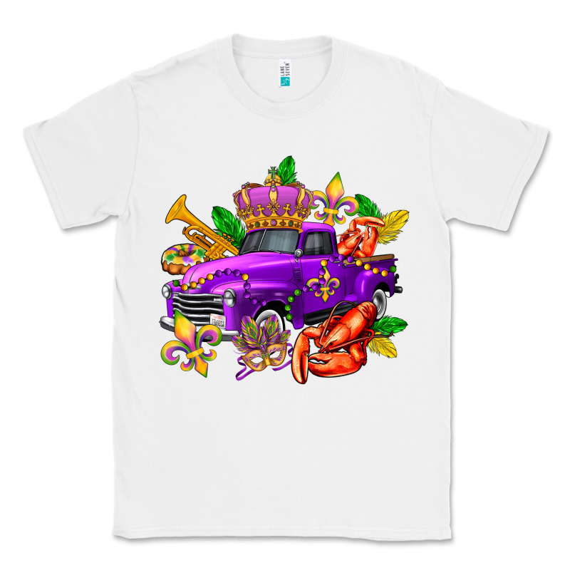 Mardi Gras Truck Olivia Classic Tee by OliviaCreatesArt | Teevron