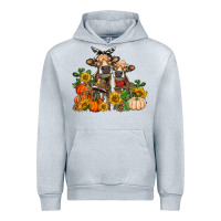 Heather Grey Fall heifer cows Urban Hoodie - RanaPortraitStore