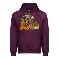 Mauve Wine Fall heifer cows Urban Hoodie - RanaPortraitStore