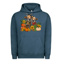 Pigment Midnight Navy Fall heifer cows Urban Hoodie - RanaPortraitStore