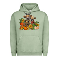 Pigment Oil Green Fall heifer cows Urban Hoodie - RanaPortraitStore