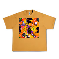 Peanut Butter halloween cat and witch seamless pattern Urban Heavy Tee - BundleAndBundleShop