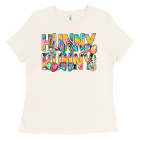 Bone Hunny Bunny Easter Ladies Tee - BundleAndBundleShop