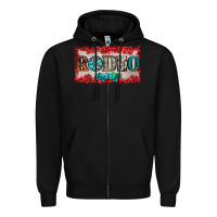 Black rodeo mom Zipper Hoodie - JahusDesignShop
