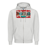 Dove Grey rodeo mom Zipper Hoodie - JahusDesignShop