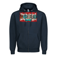 Navy rodeo mom Zipper Hoodie - JahusDesignShop
