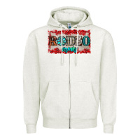 Oatmeal Heather rodeo mom Zipper Hoodie - JahusDesignShop