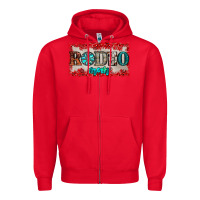 Red rodeo mom Zipper Hoodie - JahusDesignShop