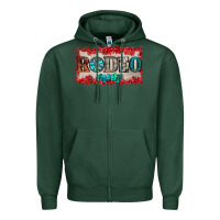 Sports Green rodeo mom Zipper Hoodie - JahusDesignShop