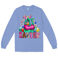 Colony Blue Easter Long Sleeve Tee - CowhideDigitalArt