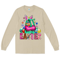 Mushroom Easter Long Sleeve Tee - CowhideDigitalArt