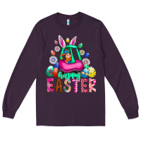 Plum Easter Long Sleeve Tee - CowhideDigitalArt
