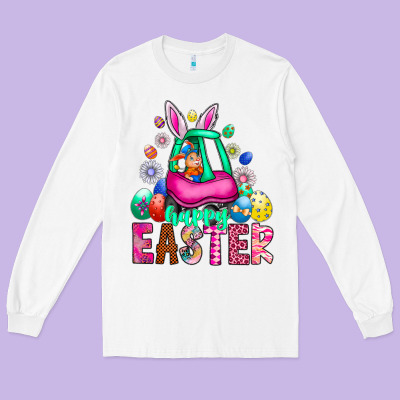 Easter Long Sleeve Tee Designed By Cowhidedigitalart
