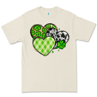 Bone St. Patrick's Day cowhide hearts Premium Tee - OliviaCreatesArt