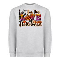 Heather Grey For The Love Of Halloween Heavyweight Sweatshirt - RanaPortraitStore