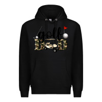Black golf dad Premium Hoodie - Artiststas