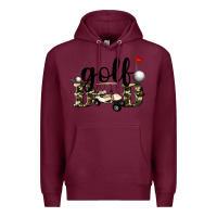 Burgundy golf dad Premium Hoodie - Artiststas