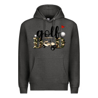 Charcoal Heather golf dad Premium Hoodie - Artiststas