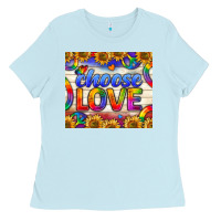 Western Choose Love Tumbler Ladies Tee | Teevron