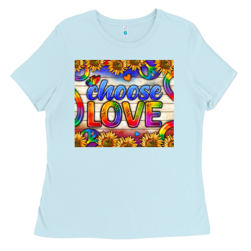 Western Choose Love Tumbler Ladies Tee by BundleAndBundleShop | Teevron